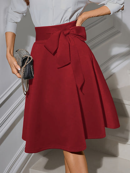 Women Fashion Elegant Solid Color Knitted Skirt