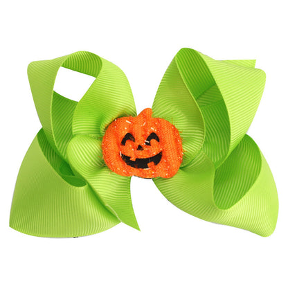 Accessoire pour cheveux d'Halloween pour enfants, épingle à cheveux fantôme en forme de tête de citrouille et de chat mignon