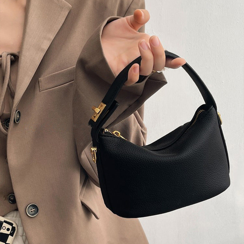 Bolso de mano de diseño de color sólido de moda