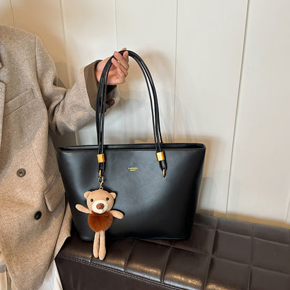 Soft Leather Women Large Capacity Vintage Tote Bag