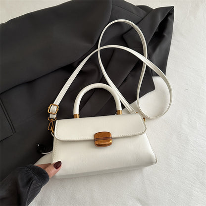 Bolso de hombro sólido elegante retro