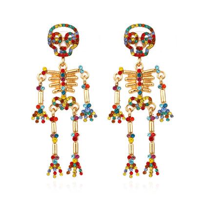 Women Fashion Exaggerated Halloween Alloy Earrings