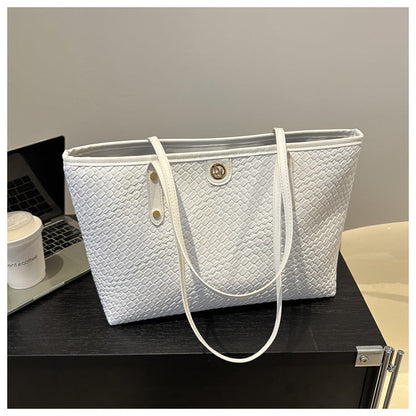 Bolso de mano informal de color liso para mujer