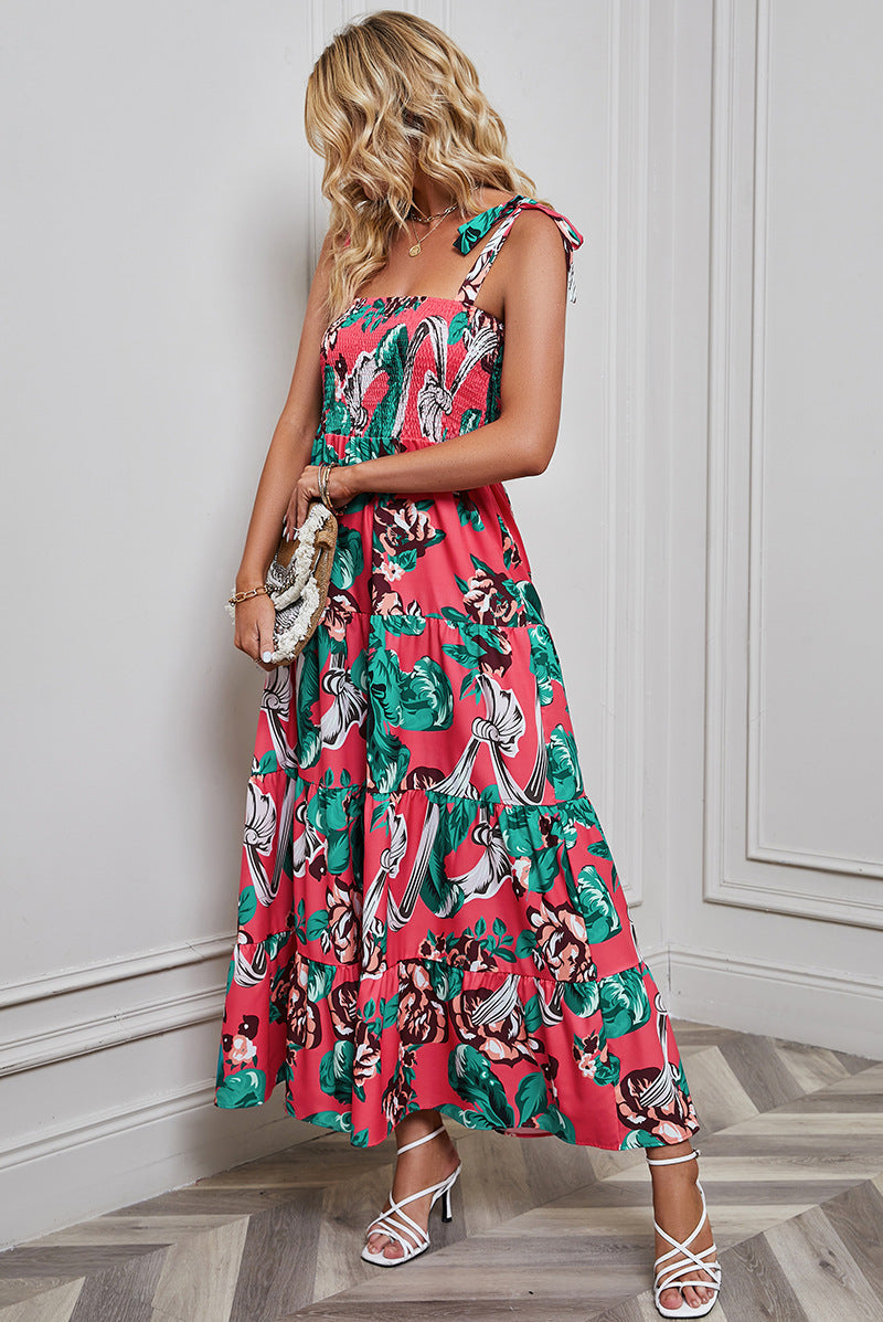 Vestido largo informal de vacaciones para mujer, sin espalda y a la moda