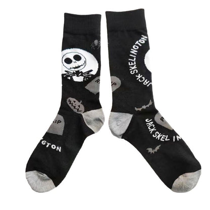 Calcetines creativos de Halloween con calaveras y fantasmas de terror