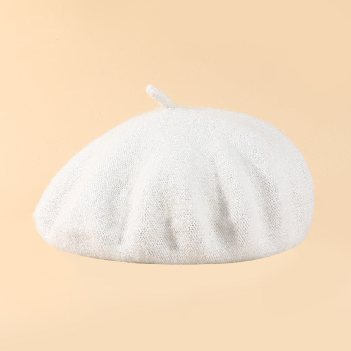 Women Fashion Elegant Solid Color Wool Beret Cap