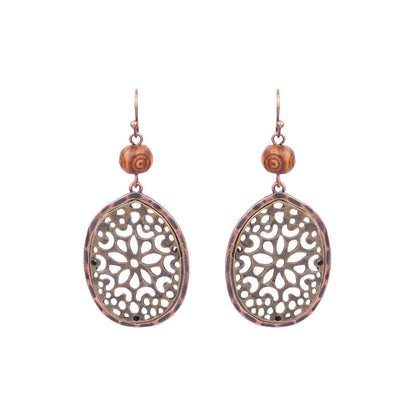 Boucles d'oreilles à pompons créatives de style ethnique bohème rétro