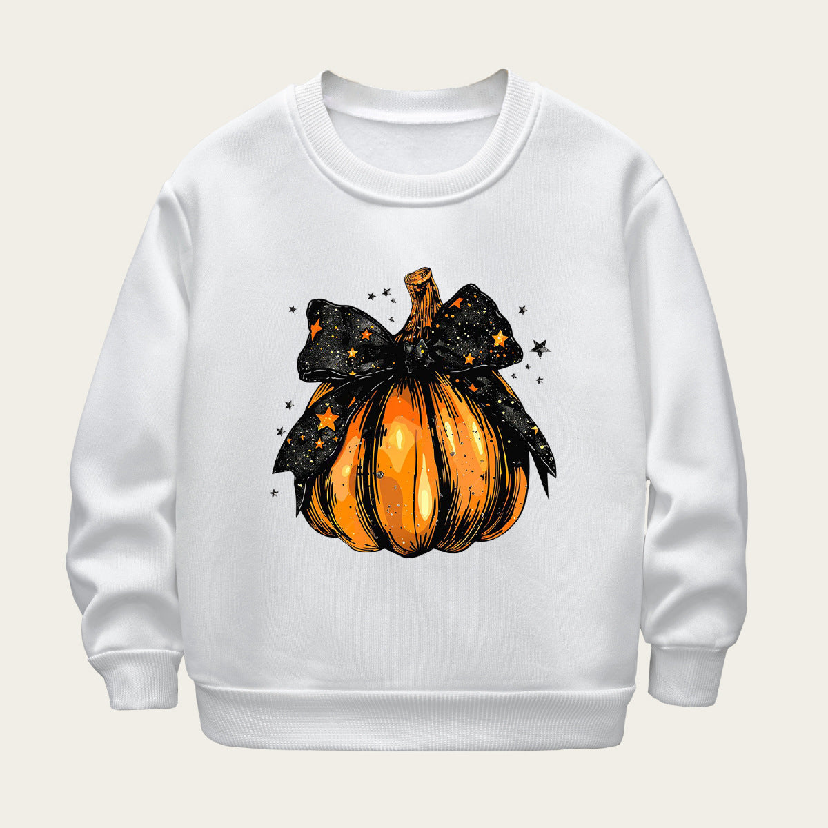 Kids Toddler Boys Girls Cartoon Print Fleece Sweatshirts
