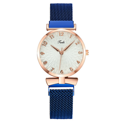 Women Fashion Casual Solid Color Digital Sunflower Quartz Watch