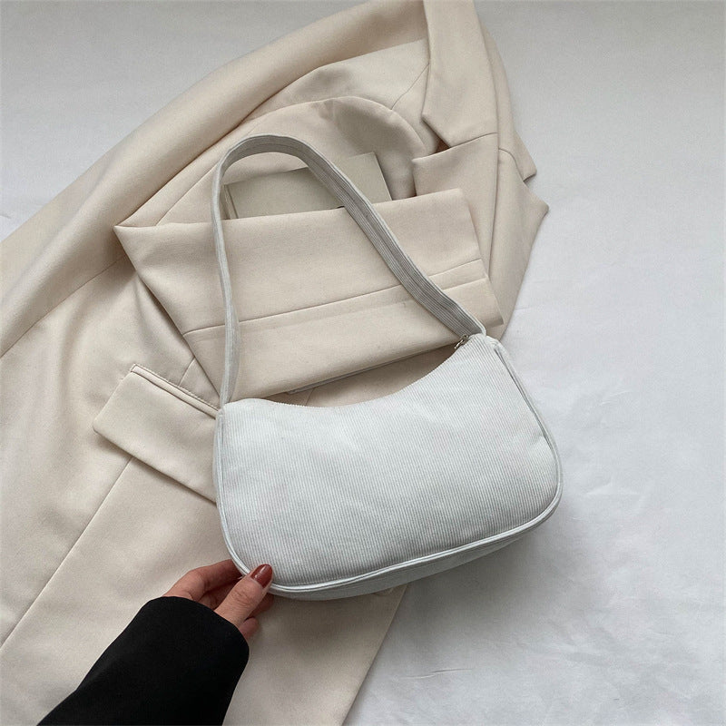 Solid Color Simple Fashion Underarm Bag