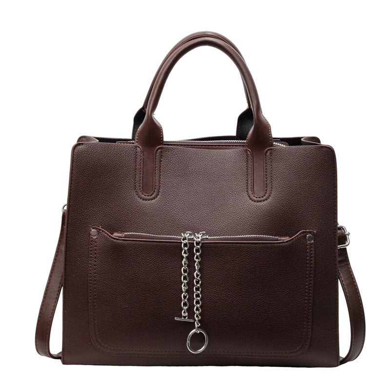 Commuting Casual Large Capacity Contrast Color Tote