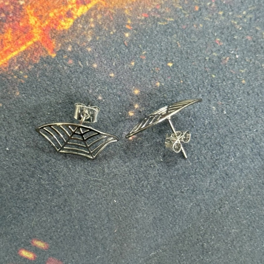 Women Fashion Creative Halloween Spider Web Earrings