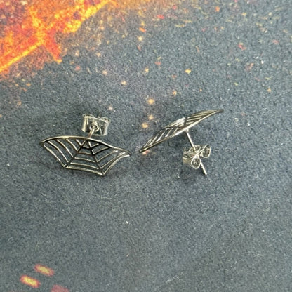 Women Fashion Creative Halloween Spider Web Earrings