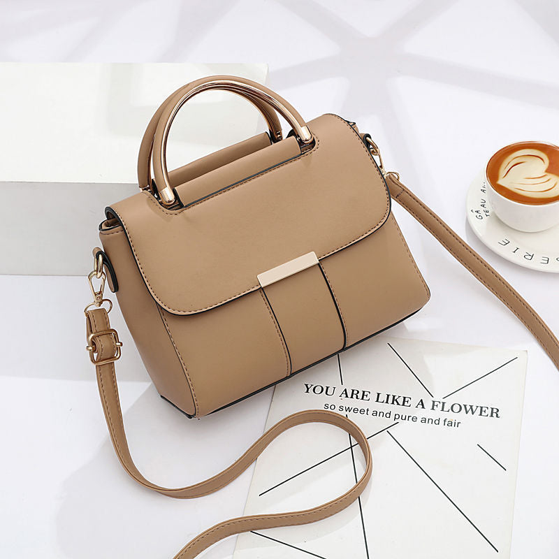 Bolso de mano sencillo de color liso y estilo casual para mujer