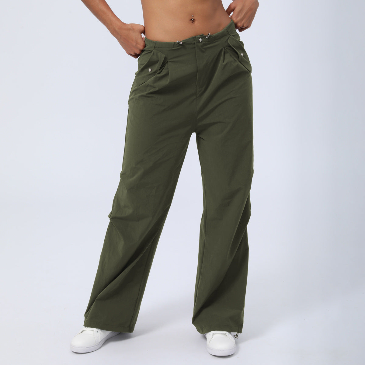 Women Fashion Casual High Waist Quick-Drying Sports Pants