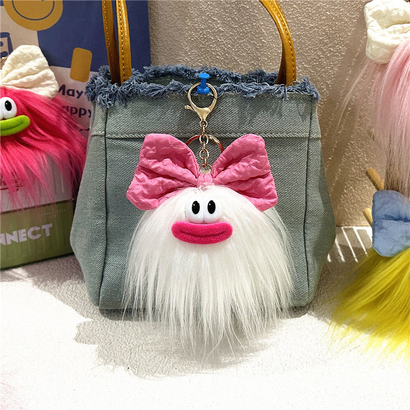 Cute Bow Doll Keychain Plush Cartoon Pendant