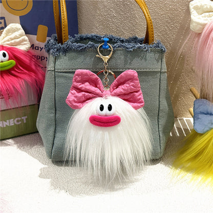 Cute Bow Doll Keychain Plush Cartoon Pendant
