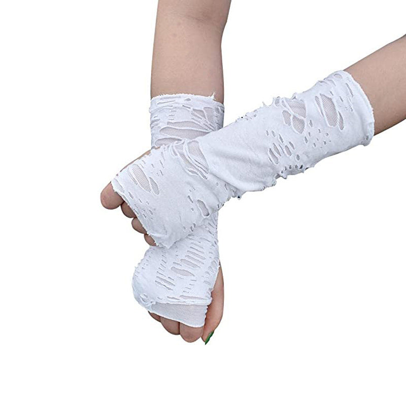 Gothic Halloween Women Fashion Creative Beggar Rice Hole Sleeve