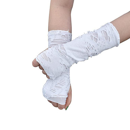 Gothic Halloween Women Fashion Creative Beggar Rice Hole Sleeve