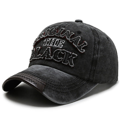 Gorra de béisbol con letras bordadas, estilo retro, informal, a la moda para hombre