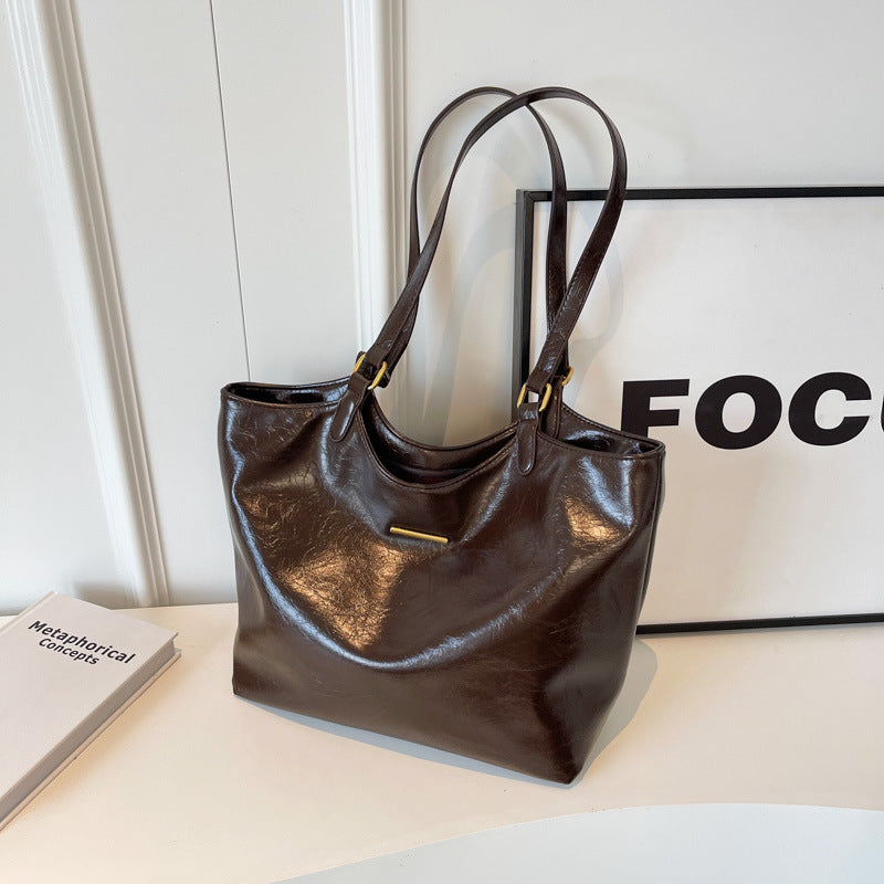 Bolso de mano informal de gran capacidad para mujer