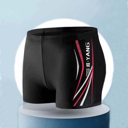Traje de baño de carreras a juego con letras y colores para hombre