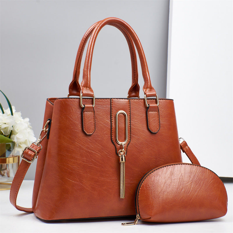 Ensemble deux pièces pour femme, sac à main élégant