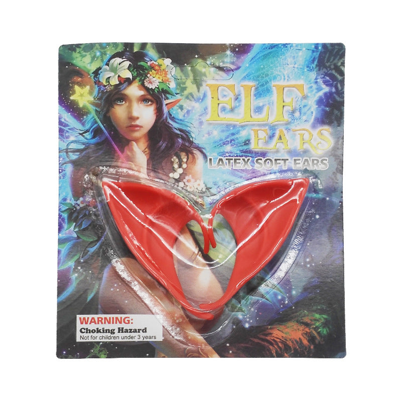 Oreilles d'elfe en latex pour déguisement de fête