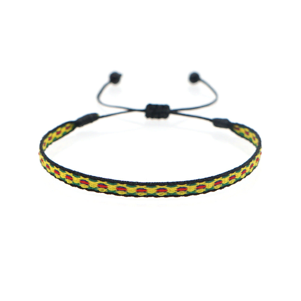 Bohemian Ethnic Ribbon Handwoven Bracelet