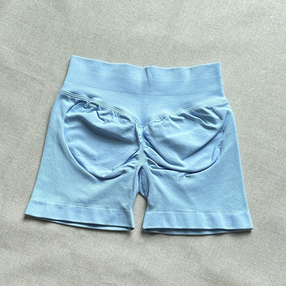 Short de yoga sans coutures élastique et décontracté pour femme
