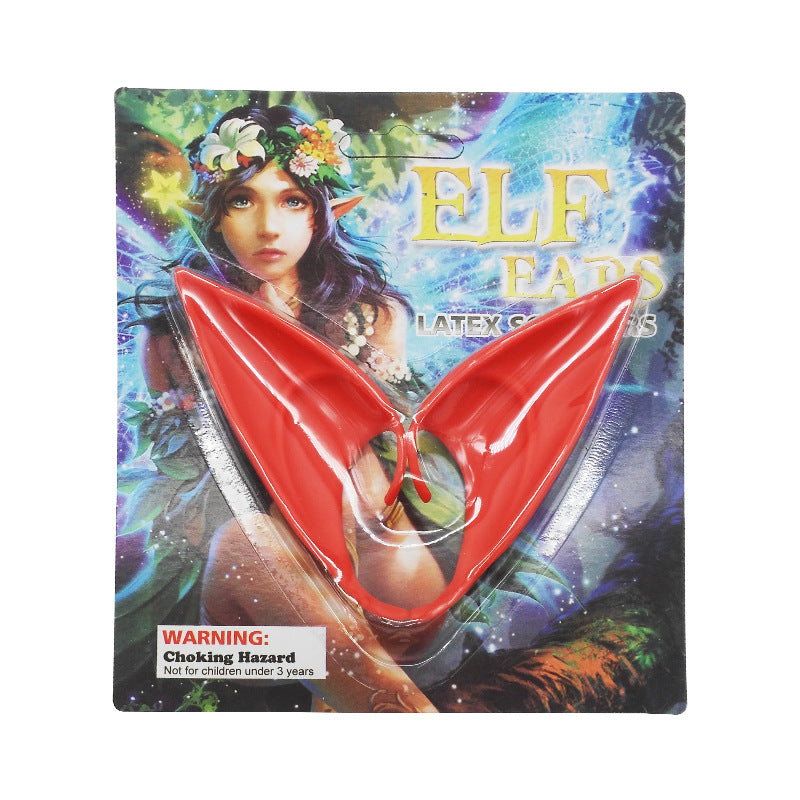 Oreilles d'elfe en latex pour déguisement de fête