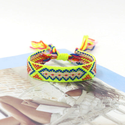 Bohemian Vintage Hand Woven Embroidery Bracelet