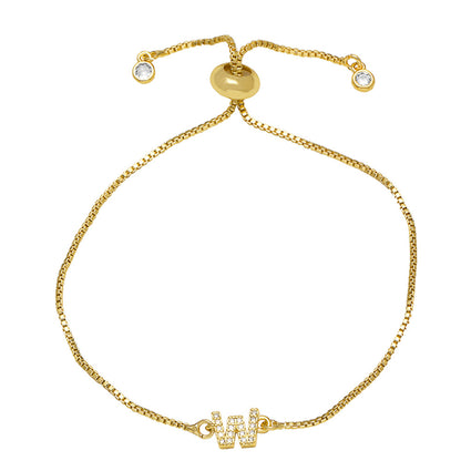 Fashion Adjustable Alphabet Bracelet for Women