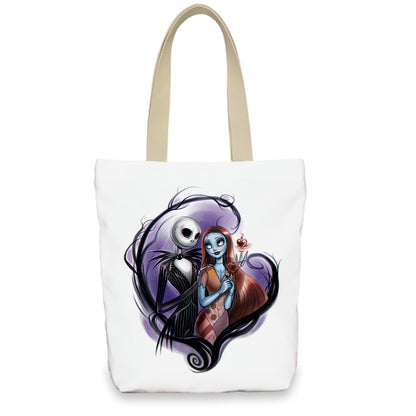 Bolso de lona con diseño de calabaza de Halloween para mujer