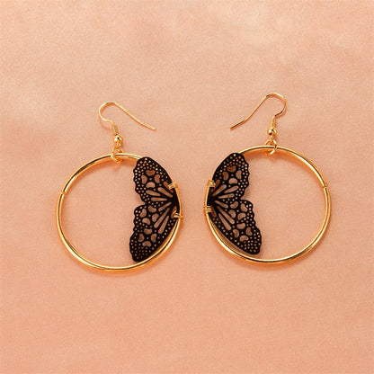 Halloween Women Cartoon Skeleton Pumpkin Bat Earrings