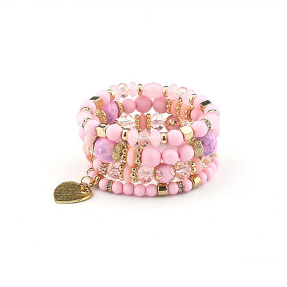 Bohemian Style Multi-Layer Wooden Beaded Bracelet