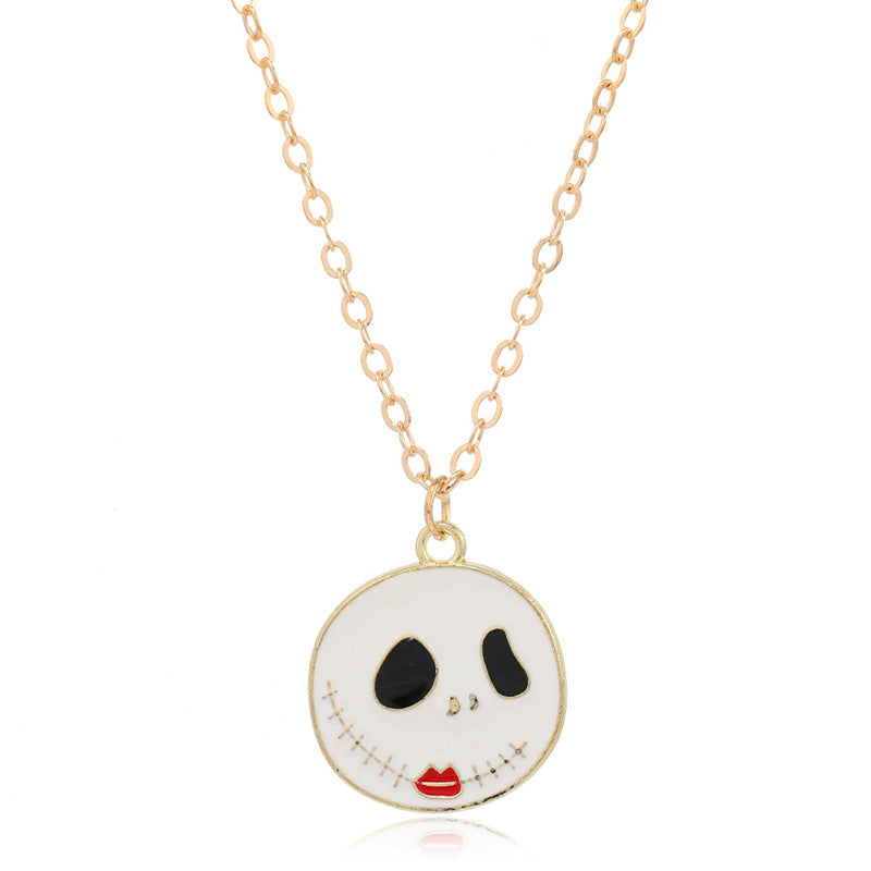 Halloween Women Cute Vintage Monster Necklace Pendant