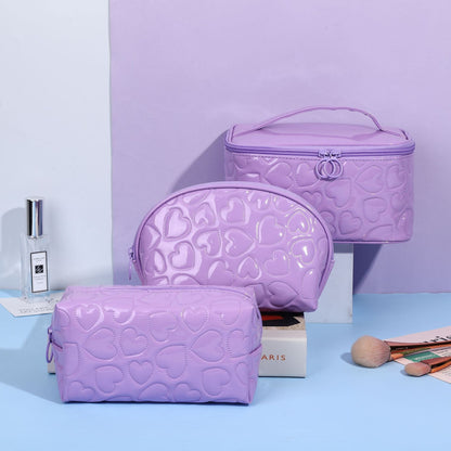 Bolsa de cosméticos con forma de corazón de San Valentín estilo Y2k de Dopamine