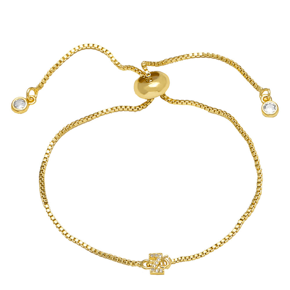 Fashion Adjustable Alphabet Bracelet for Women