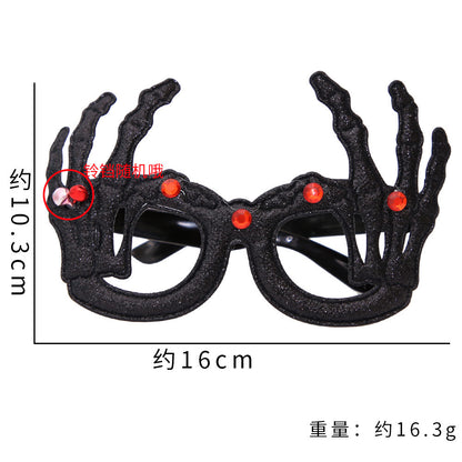 Décoration de fête d'Halloween avec des lunettes en plastique