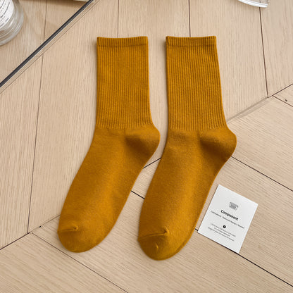 Calcetines sencillos de color sólido multicolor