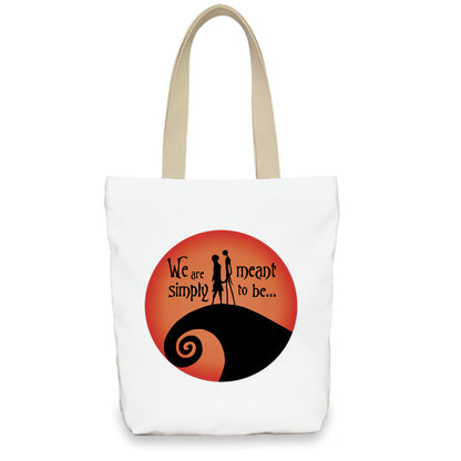 Bolso de lona con diseño de calabaza de Halloween para mujer