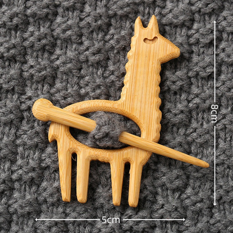 Broches en bois représentant des animaux pour la mode féminine