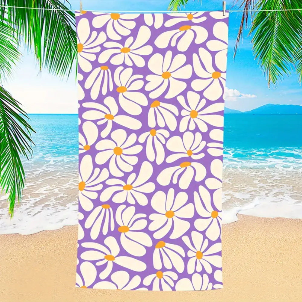 Toalla de playa con estampado gráfico de mal de ojo