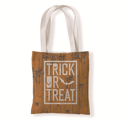 Bolsa de lona con estampado de calabaza de Halloween para uso diario