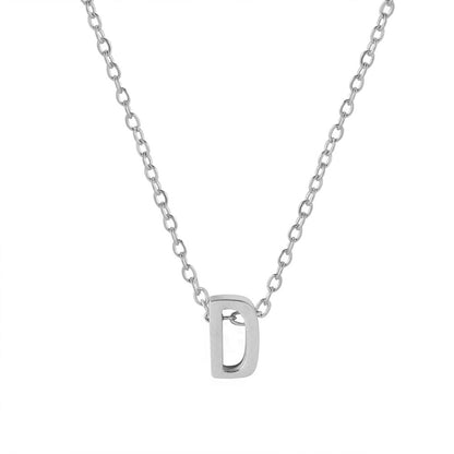 Collar con colgante de alfabeto simple a la moda para mujer