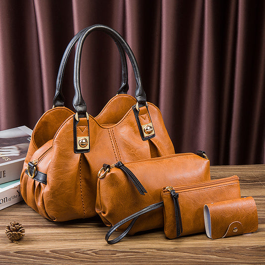 Ensemble de quatre sacs à main vintage de grande capacité