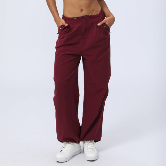 Pantalon de sport décontracté taille haute à séchage rapide pour femme