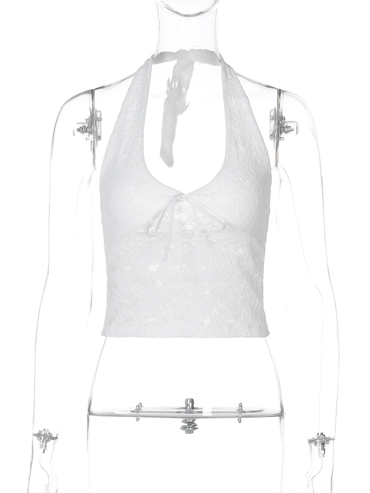 Women’s Sexy Lace V-Neck Halter-Neck Tank Top
