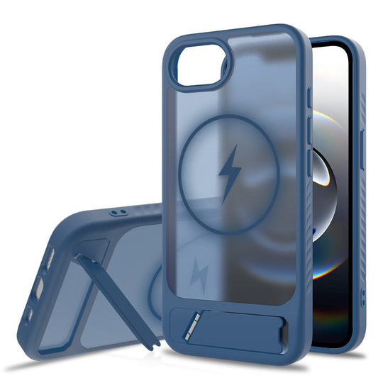 Coque de chargement magnétique invisible pour iPhone, couleur unie, tendance